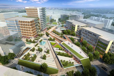 鹽田田心工業園景觀效果圖