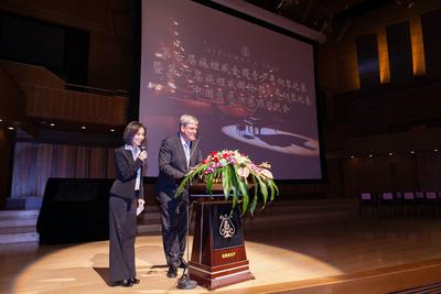 施坦威歐洲公司總經理兼亞太區總裁胡斯曼先生致辭